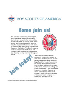 This is a PSA poster I designed for the Boy Scouts of America